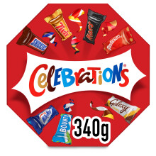 Celebrations Chocolate Centerpiece 340g - Assorted Mini Chocolate Bars & Biscuit