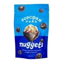 Milk Chocolate Popcorn Nuggets, Single 100g Pouch, Caramel Popcorn Smothered in