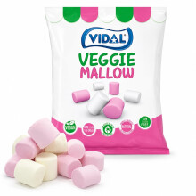 Vegan Marshmallows 1kg Bulk Bag – Soft Pink & White Veggie Mallows – Gluten Free