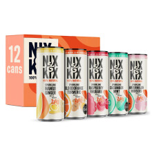 Nix & Kix Assorted Mix Sparkling Soft Drink, Low Calorie & Vegan Friendly, 250 m