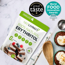 100% Natural Erythritol 3 Kg - Zero Calories Sugar Replacement (1 x 2kg Bag + 1