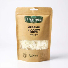 Organic Coconut Chips - Unsweetened, High Fibre, Raw, Vegan, GMO-Free, Certified