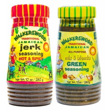 Walkerswood Jamaican Seasoning Combo (Jerk Hot&spicy, Green Seasoning All Purpos