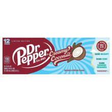 Dr Pepper Creamy Coconut Flavour USA Drinks Cans | (12x355ml)