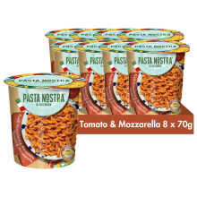 Pasta Nostra Instant Pasta Pots, Authentic Italian Tomato & Mozzarella Fusilli P