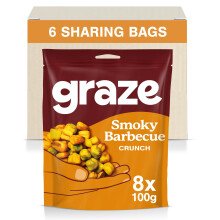 Graze - BBQ Snacks - Healthy Alternative for Crisps, Mixed Nuts & Pretzels -Idea