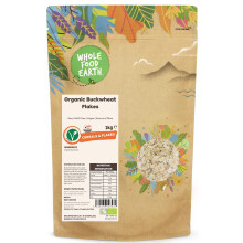 Wholefood Earth Organic Buckwheat Flakes – 2 kg | Raw | GMO Free | Vegan | Sourc