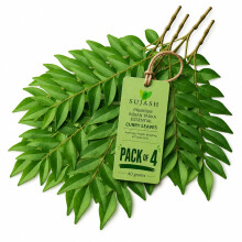 SUJASH Fresh Curry Leaves 40g - Natural Aromatic Kadi Patta for Cooking, Ideal f
