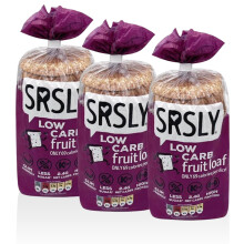 SRSLY Low Carb Keto Fruit Bread - 2.4g Carbs, 69 Kcals, 4g Protein - Freshly Bak