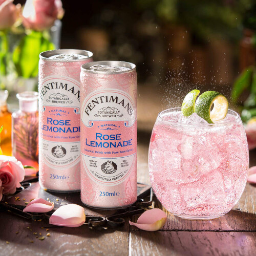 Fentimans Rose Lemonade - Botanically Brewed Lemonade made with Lemon Juice - Ex 2