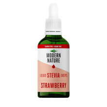Modern Nature Strawberry Flavour Drops | Sugar Free Flavour, Liquid Stevia Sweet