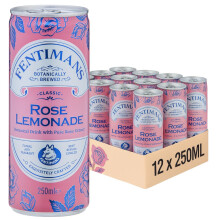 Fentimans Rose Lemonade - Botanically Brewed Lemonade made with Lemon Juice - Ex