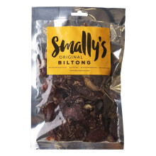 Smally's Biltong - Original Fatty Biltong, High Protein Beef Biltong Snack, Read