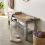 Mercers Furniture Corona Grey Wax 4'0" Bench Solid Wood Pine 1