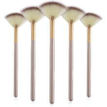 Make-up-Pinsel – Nicht spezifiziert – 5er-Set – Weiche Borsten – Holzgriffe – Staubschutzhüllen