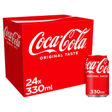 Coca-Cola Original Taste Soft Drink Cans, 24 x 330 mL