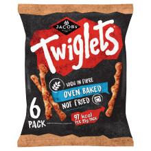 JACOB'S Twiglets Original Baked Snacks Multipack 6x23g, 138g