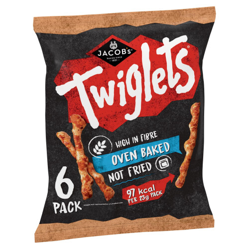 JACOB'S Twiglets Original Baked Snacks Multipack 6x23g, 138g 2