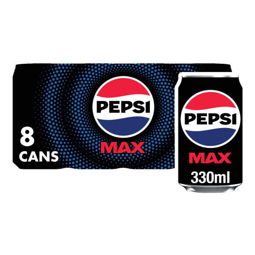 Pepsi Pepsi Max Cans, 8 x 330ml