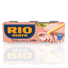 Rio Mare Tuna in Olive Oil, 3 x 80g, Prime Quality, Tinned Fish, Italy's Favouri
