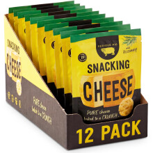 Serious Pig Snacking Cheese Rosemary Flavour - Pure Cheese Crisps High Protein L