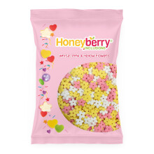 Mixed Flowers Sprinkles 55g Sachet - Natural Edible Decorating Flower Shaped Spr