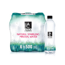 AQUA Carpatica 500ml x 6 - Pure Natural Sparkling Mineral Water for Optimal Hydr