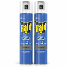 Raid Rapid Action Fly, Wasp & Mosquito Killer Aerosol Spray Duo Pack 2x300ml