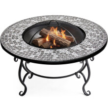 Centurion Supports Fireology GINESSA Garden & Patio Heater Fire Pit Brazie, Coffee Table, Barbecue and Ice Bucket