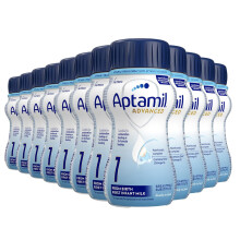 Aptamil 1 Advanced First Infant Milk Ready to Feed From Birth, 12 x 200ml