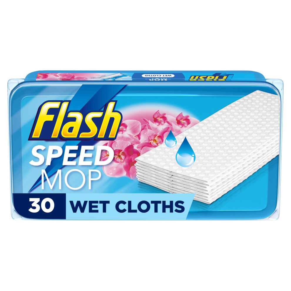 Flash Speedmop Wet Mop Floor Cleaner Refill Wipes For Cleaning Floors, 30 Wet Re