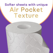 Andrex Ultimate Quilts Toilet Tissue 9 Standard Toilet Rolls, Air Pocket Technol