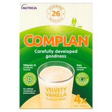 Complan Velvety Vanilla Nutritional Drink Sachets, 4 x 55 g (Pack of 4)