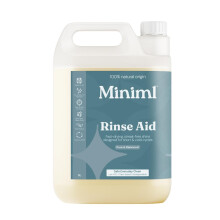 Miniml Rinse Aid 5L Refill - All Natural Dishwasher Cleaner Washing Liquid Deter
