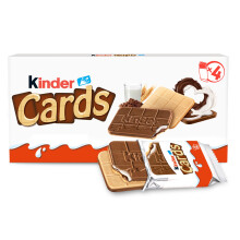 Kinder Cards Wafer Biscuit Chocolate Bars, Bulk Chocolate Multipack, Crispy Wafe