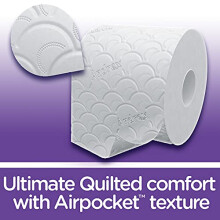 Andrex Ultimate Quilt Toilet Roll - 16 Toilet Rolls, 3-Ply, Soft, Thick Sheets,