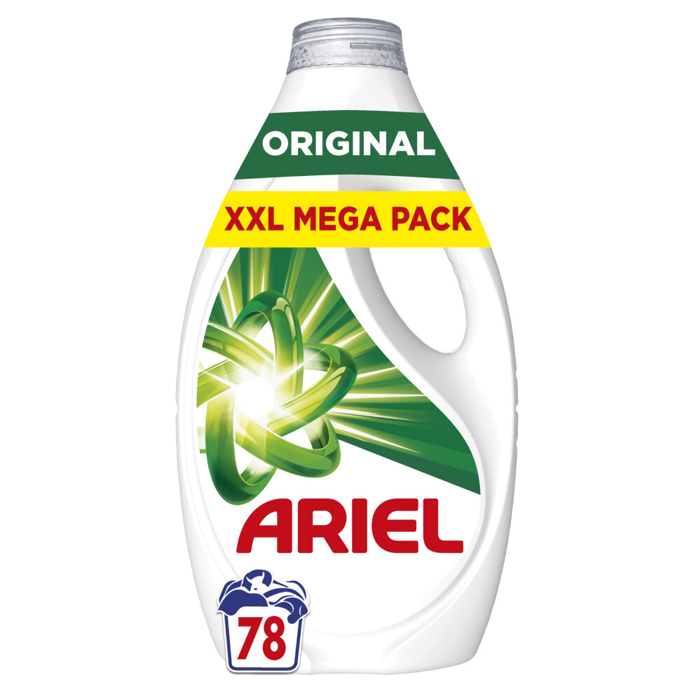 Ariel Washing Liquid Laundry Detergent, 78 Washes, Original, Stain And Odour Rem