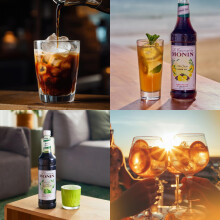Monin Premium Vanilla Sugar Free Syrup 1L For Coffee And Cocktails. Vegan-Friend