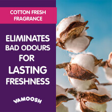 Vamoosh 6-in-1 Washing Machine Cleaner, Cotton Fresh Scent. Dissolves Hair, Elim