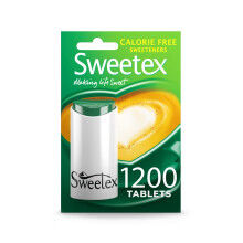 Sweetex Zero Calorie Sweetener Tablets, 1200 Count, Sugar-Free Artificial Substi