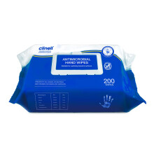 Clinell Antimicrobial Hand Wipes - Pack of 1 - 200 Wipes - Antibacterial, Suitab