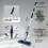 Floor Cleaning Spray Mop with 360 Rotation - Multi Surface Floor Cleaner for We 5