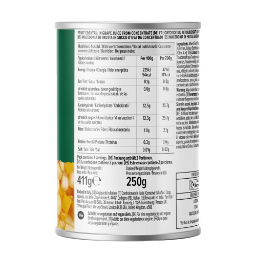 by Amazon Fruit Mix In Juice, 411g, Mixed Fruit Cocktail 1