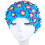 Retro-Badekappe mit Blumenmuster für Damen 1