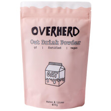 Overherd Powdered Oat Milk - Makes 4 Litres - Plant Based Creamer for Tea & Coff