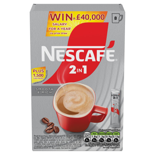 Nescafe NESCAFÉ 2 IN 1's Original (1 Pack 8 Drinks)