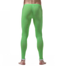 Sportleggings für Herren, elastische Leggings, Fitness- und Laufhosen – iixpin – Grün – Größen M–XL