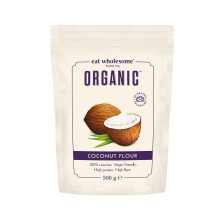 Eat Wholesome Organic Coconut Flour, 500g - High Protein, High Fibre, 100% Cocon