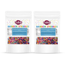 Rulop Dairy Free Rainbow sprinkles 200g, Colourful Sugar Strands That Are a Tast