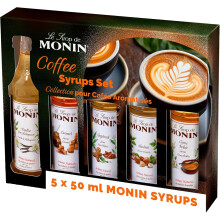 Monin Syrup Coffee & Cocktail Gift Sets 5x5cl (1 Monin Syrup Coffee)